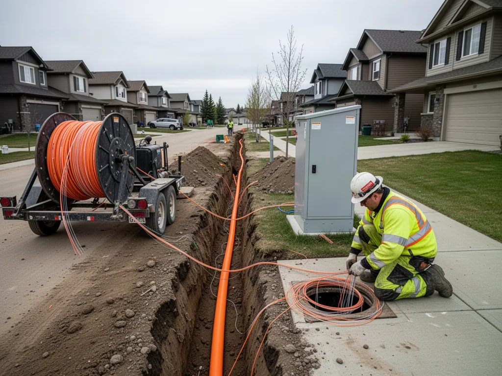 FTTH Neighbourhood Deployment, Sherwood Park, AB