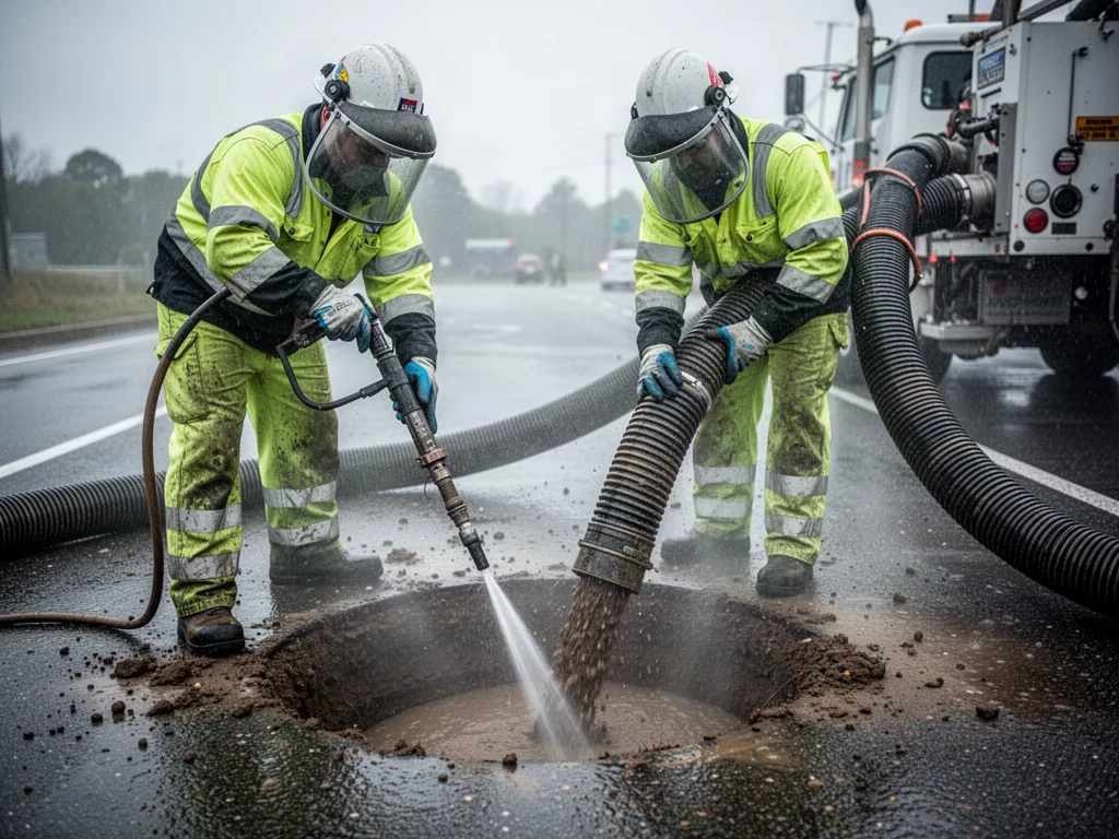 Hydrovac Services - Non-destructive digging around live utilities, 24/7.